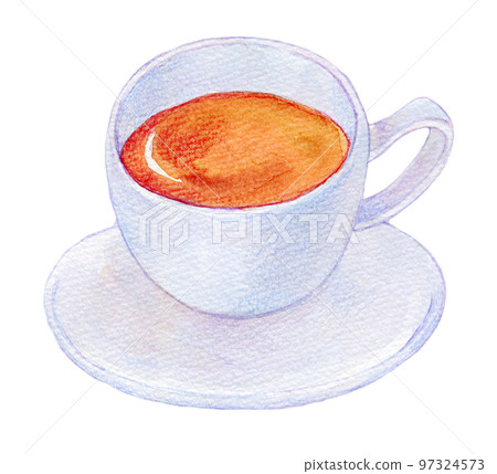 Warm tea watercolor illustration 97324573