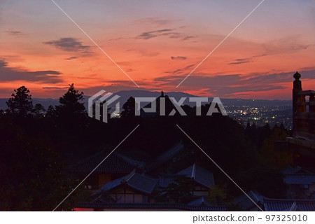 Sunset from Nigatsudo, Nara Prefecture 97325010