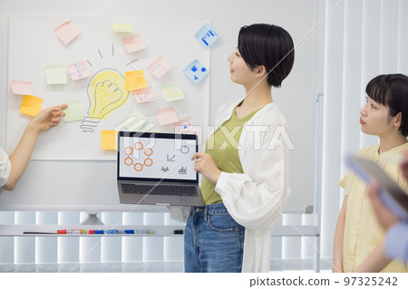 University student Students working on group work 97325242