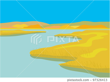 Wetland Illustration 02 Spring and Autumn Edition Wetland Illustration 02 Spring and Autumn Edition 97326413