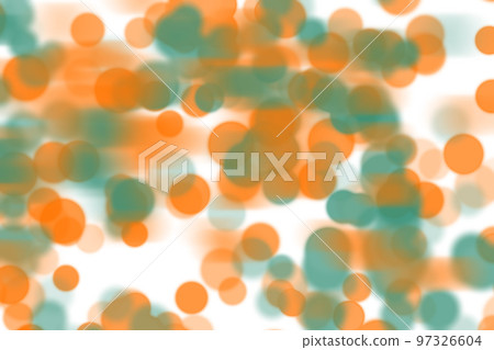 Abstract background with green and orange bokeh 97326604