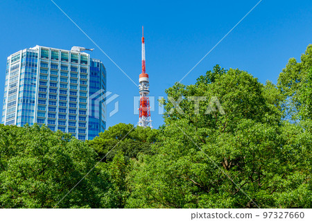 [Urban scenery of Tokyo] Urban scenery around Shiba Park 97327660