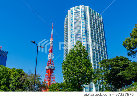 [Urban scenery of Tokyo] Urban scenery around Shiba Park 97327676