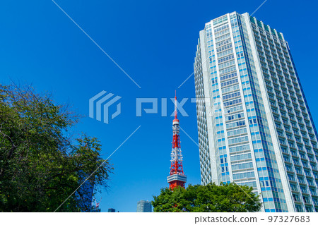[Urban scenery of Tokyo] Urban scenery around Shiba Park 97327683