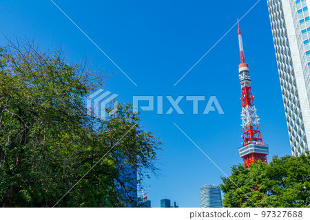 [Urban scenery of Tokyo] Urban scenery around Shiba Park 97327688