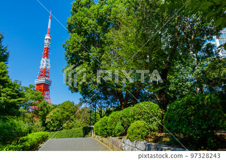 [Urban scenery of Tokyo] Urban scenery around Shiba Park 97328243
