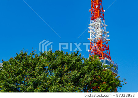 [Urban scenery of Tokyo] Urban scenery around Tokyo Tower 97328958