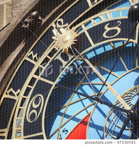 prague old town hall astronomical clock 97330591