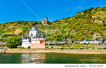 Pfalzgrafenstein and Gutenfels Castles in the Upper Middle Rhine Valley, Germany 97331047