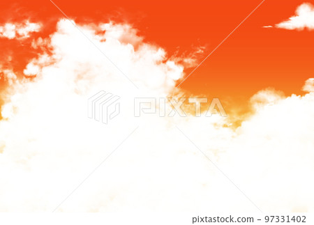 Background material _ sunset and clouds 97331402