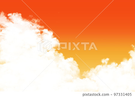 背景素材_夕陽與雲彩 97331405