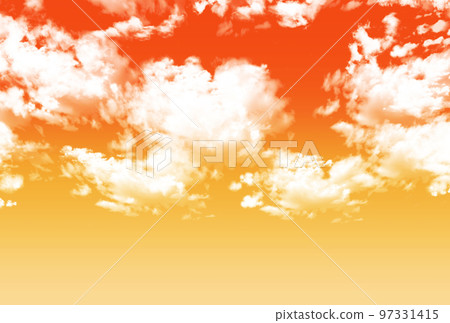 Background material _ sunset and clouds 97331415