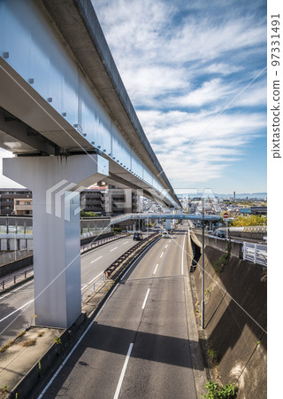《愛知縣》名古屋市內風景 守山區風景名古屋導軌巴士Yutorito線 《愛知縣》名古屋市內風景 守山區風景名古屋導軌巴士Yutorito線 97331491