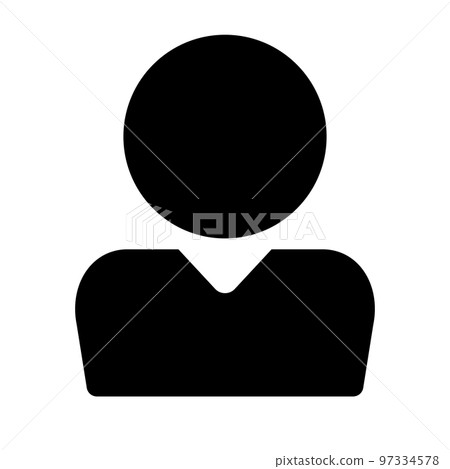 Businessman silhouette icon. office worker. vector. 97334578