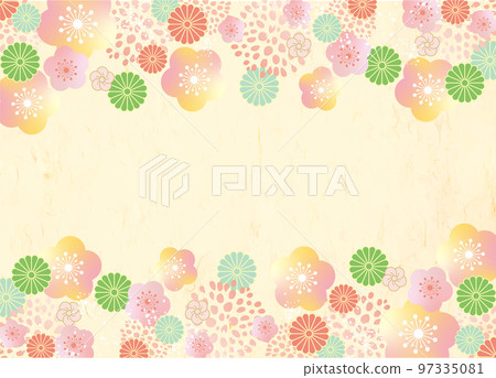Gorgeous Japanese style pattern background material Gorgeous Japanese style pattern background material 97335081