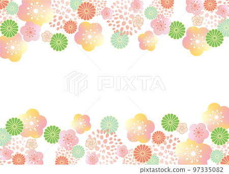 Gorgeous Japanese style pattern background material 97335082