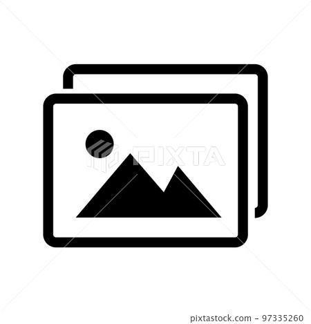照片圖標。圖像相冊圖標。向量。 照片圖標。圖像相冊圖標。向量。 97335260