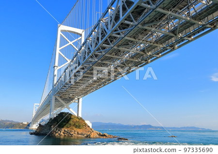 [德島縣]大鳴門橋和漩渦（鳴門漩渦） 97335690