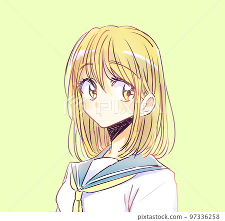 寬鬆的女學生金發女郎 寬鬆的女學生金發女郎 97336258