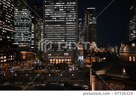 Around Tokyo station at night Around Tokyo station at night 97336324
