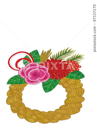 New Year's card Shimenawa luxury 3 97337270