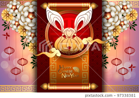 Abstract chinese new year 2023. Abstract chinese new year 2023. 97338381