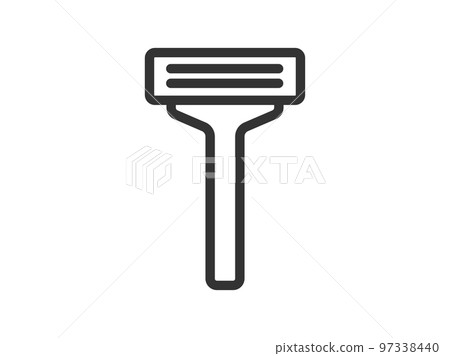 Illustration of the T-shaped razor icon 97338440
