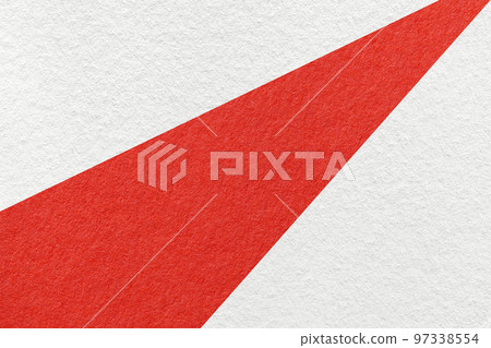 Texture of old craft white and red color paper background, macro. Structure of vintage abstract cardboard 97338554
