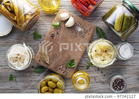 Canned pickled food 97342127