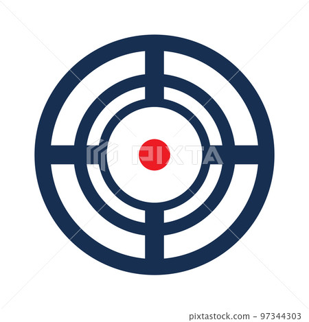 Target destination red icon. 97344303