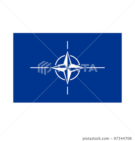 North Atlantic Treaty Organisation flag. North Atlantic Treaty Organisation flag. 97344706