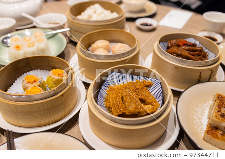 Chinese dim sum in restaurant Chinese dim sum in restaurant 97344711