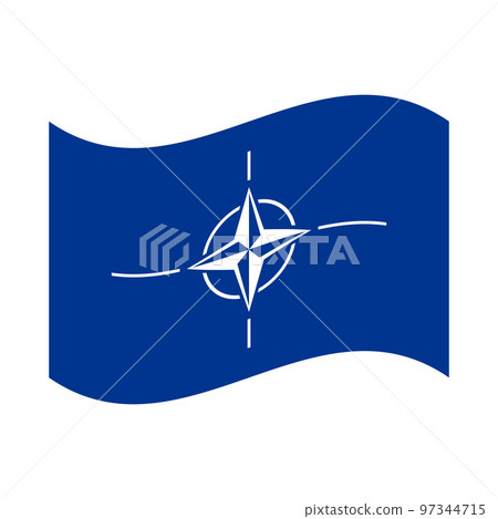 North Atlantic Treaty Organisation flag. 97344715