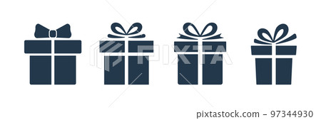 Gift box silhouette set. 97344930