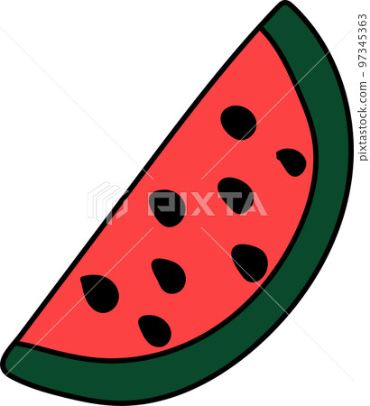 watermelon slice on white background watermelon slice on white background 97345363