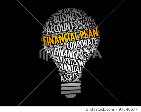 Financial plan bulb, business concept background Financial plan bulb, business concept background 97346677