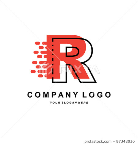 logo letter R company brand design, vector font illustration logo letter R company brand design, vector font illustration 97348030