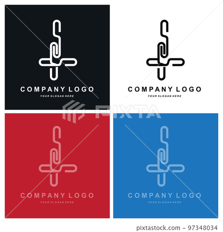 letter S logo corporate brand design, vector font illustration 97348034