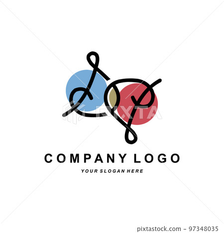 letter S logo corporate brand design, vector font illustration 97348035