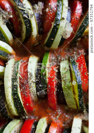 Ratatouille. French dish. Close-up. Ratatouille. French dish. Close-up. 97351794