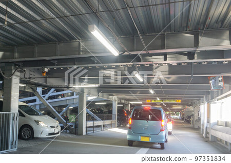 Indoor parking lot congestion holidays 97351834