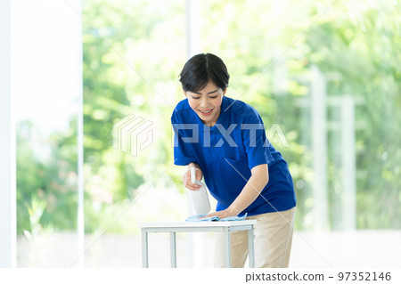 工人保洁員女消毒保洁行業工作服清掃保洁護理擦拭成年女性姐姐 97352146