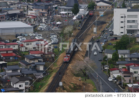 Aterazawa Line Replacement at Aterazawa Station Aterazawa Line 100th Anniversary Commemorative Issue 97353110