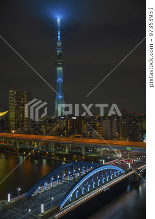 東京晴空塔的夜景 97353931