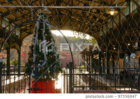 Yase-Hieizanguchi Station decorated in December 97356847