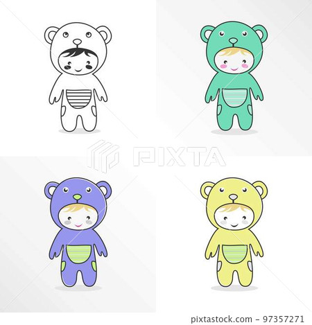 Cute little boy with headgear jacket image graphic icon logo design abstract concept vector stock. Can be used as a symbol related to character or children Cute little boy with headgear jacket image graphic icon logo design abstract concept vector stock. Can be used as a symbol related to character or children 97357271