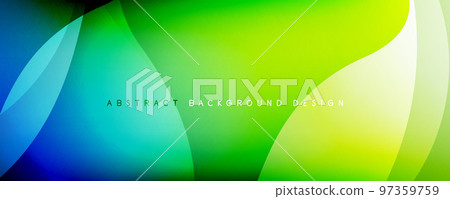 Dynamic trendy simple fluid color gradient abstract background with line effects. Vector Illustration For Wallpaper, Banner, Background, Card, Book Illustration, landing page 97359759
