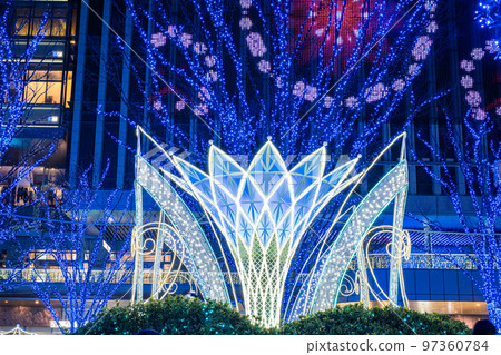 Illumination of JR Hakata station square 97360784