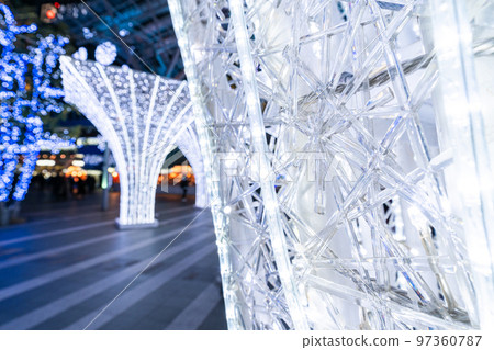 Illumination of JR Hakata station square Illumination of JR Hakata station square 97360787