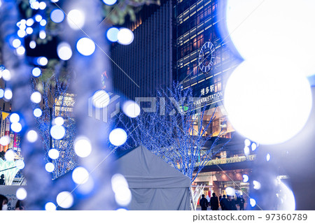 Illumination of JR Hakata station square 97360789